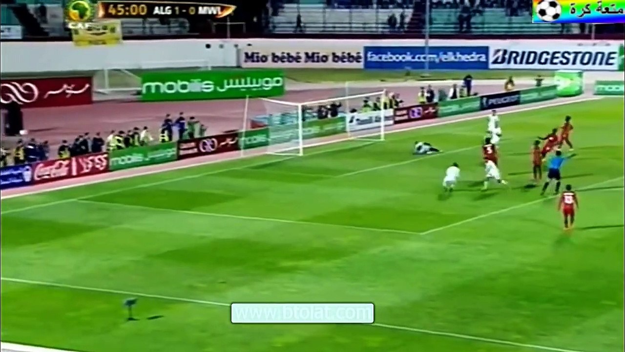 جميع اهداف رياض محرز مع المنتخب الجزائري - جنون حفيظ دراجي HD
