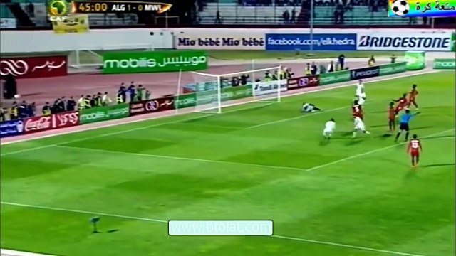 جميع اهداف رياض محرز مع المنتخب الجزائري - جنون حفيظ دراجي HD