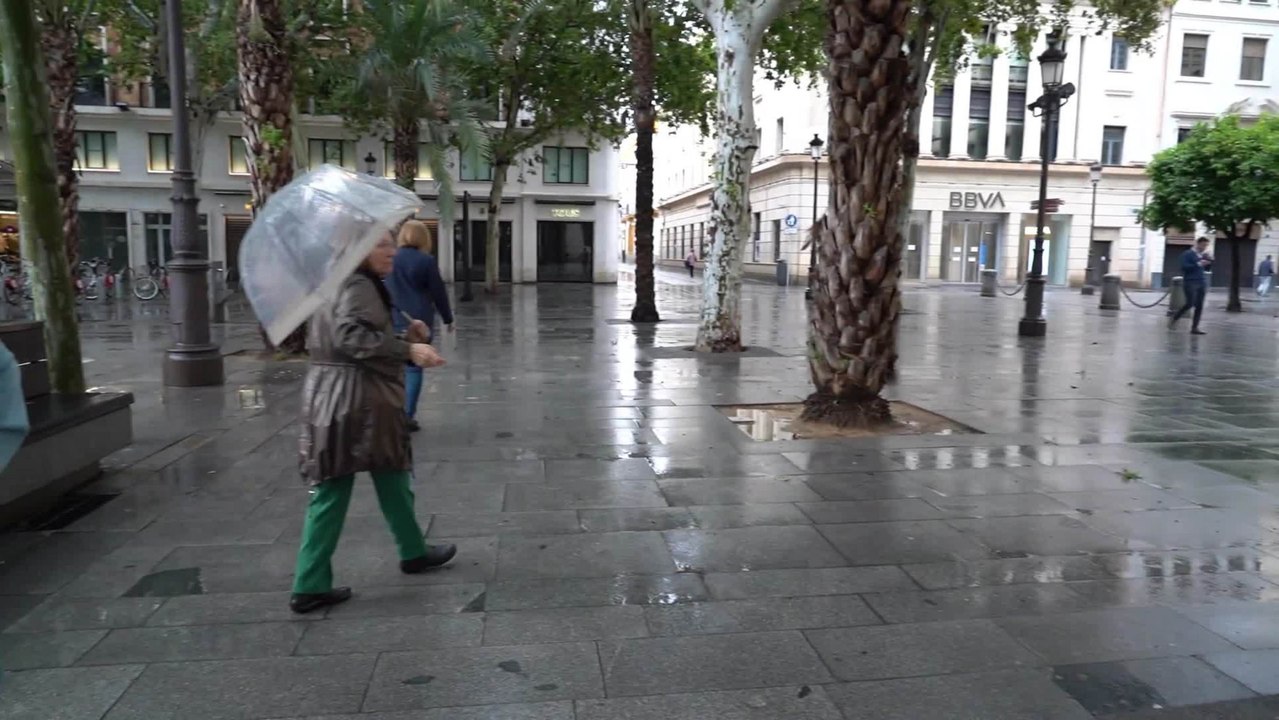 Increpan a tres manifestantes con banderas de España