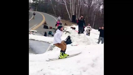 Skier Full Sends Double Backflip off Ramp