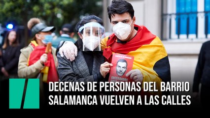 Decenas de personas del Barrio de Salamanca vuelven a las calles para protestar