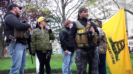 "It's time to open up our state," say anti-lockdown protesters in Michigan