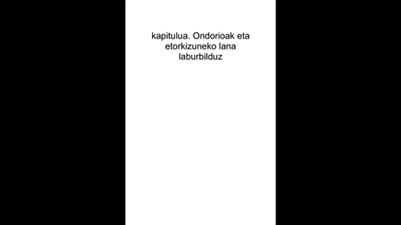 kapitulua. Ondorioak eta etorkizuneko lana laburbilduz