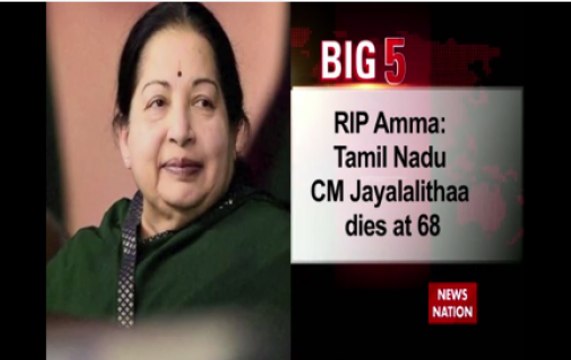BIG 5: Tamil Nadu's beloved 'Amma' Jayalalithaa is no more, O. Panneerselvam new CM