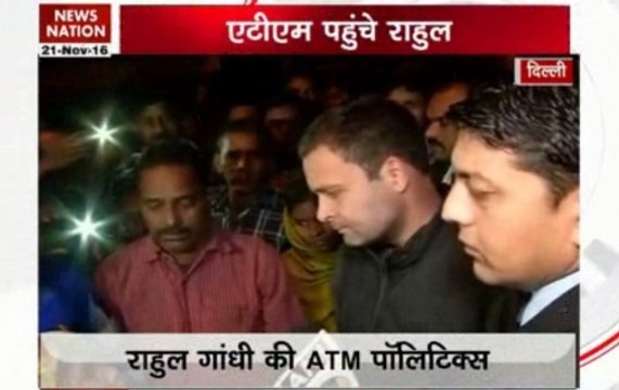 Demonetisation: Rahul Gandhi meets people standing in queues outside Delhi ATMs