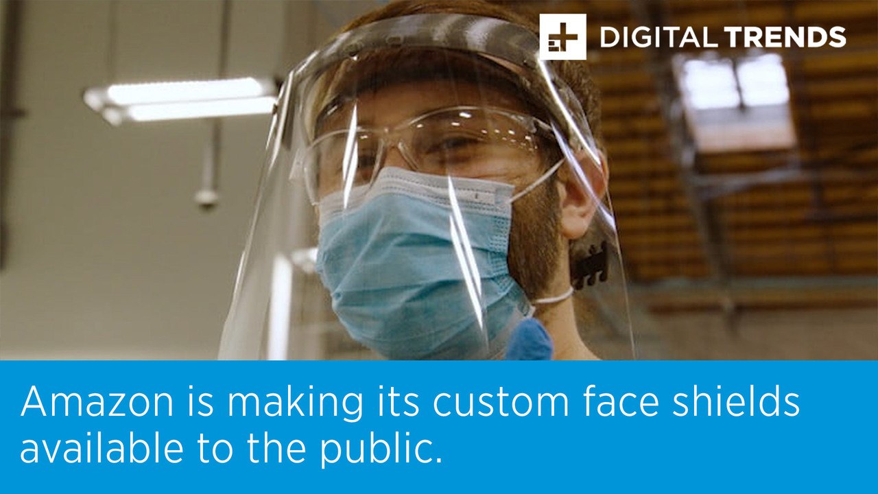 Amazon is making its custom face shields available to the public ...