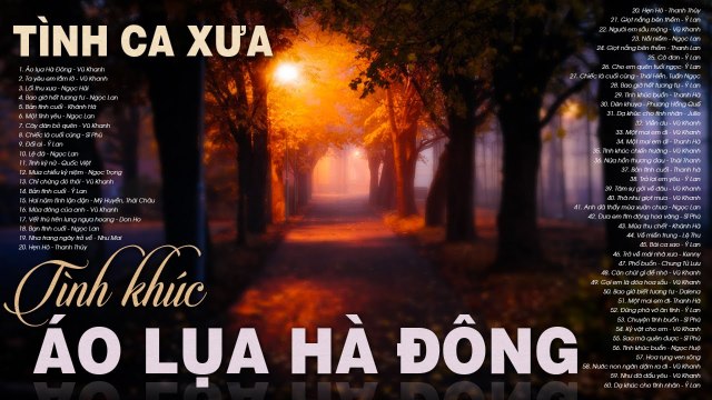 ÁO LỤA HÀ ĐÔNG - Dòng Nhạc TÌNH CA XƯA BẤT HỦ Phòng Trà Sài Gòn Buồn Thấu Tim Khi Nghe Về Đêm