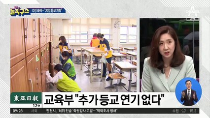 교육부 “등교 예정대로, 수능 난이도 조정 안 한다”