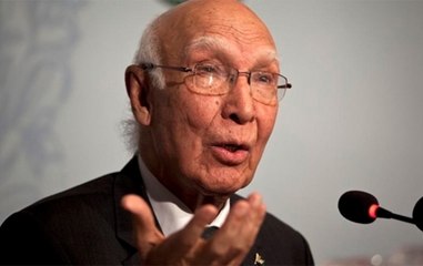 Modi only trying to divert world attention from the grim tragedy in PoK: Sartaj Aziz