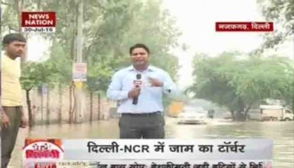 Meri Dilli: Continuous downpour in Delhi slows traffic