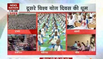 PM Modi does Yoga on International Yoga day