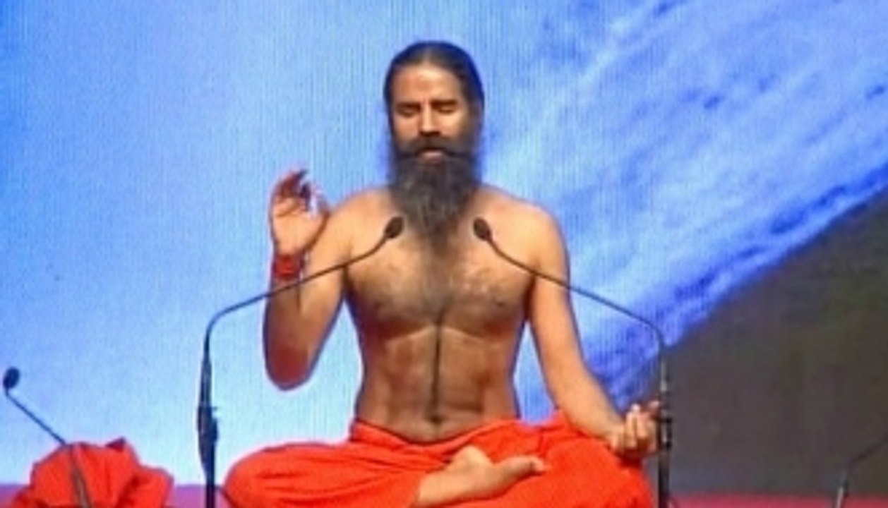Baba Ramdev leads yoga camp in Faridabad