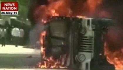 Jitan Ram Manjhi's convoy attacked