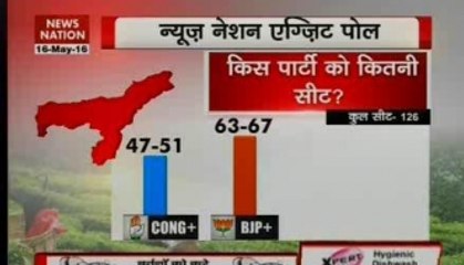 Watch News Nation Exit Poll: Jayalalithaa first choice for CM in Tamil Nadu, BJP predicted to take Assam