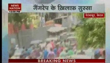 Protests over dalit student's gangrape in Kerala