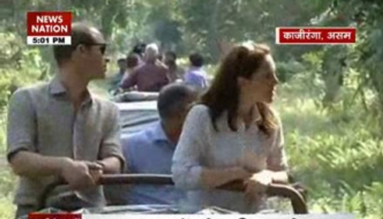 Kate and William visit Kaziranga National Park in jeep safari