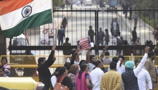 Anti-national debate sparks protests; JNU burns