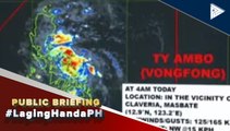 #LagingHanda | Weather update regarding typhoon #AmboPH