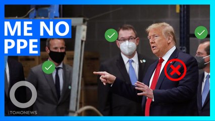 Trump Brands Himself a 'Warrior' and Goes Without a Mask