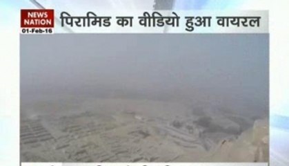 Teen illegally climbs Pyramid to take this shot