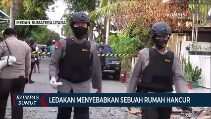 Sebuah Rumah Hancur Akibat Ledakan Gas