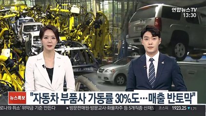 "자동차 부품사 가동률 30%도…매출 반토막"