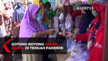 Gotong Royong Warga Bagikan Sembako di Tengah Pandemi Corona