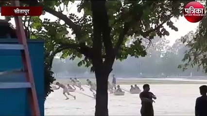 फ़िल्म मैदान की शूटिंग के लिए सीतापुर पहुंचे सिनेस्टार अजय देवगन, देखें वीडियो
