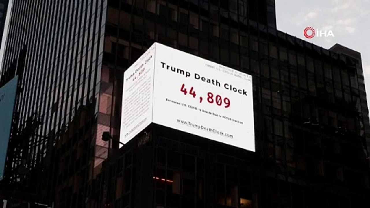 ‘Trump'ın ölüm saati' Times Meydanı'nda!