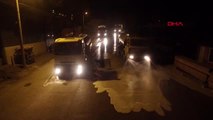 ERZURUM Yakutiye'de cadde ve sokaklar köpüklü suyla yıkandı