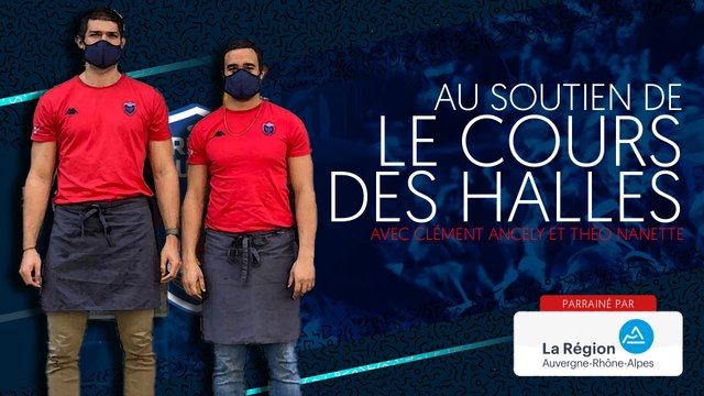 Theo Nanette et Clement Ancely au soutien du Cours des Halles