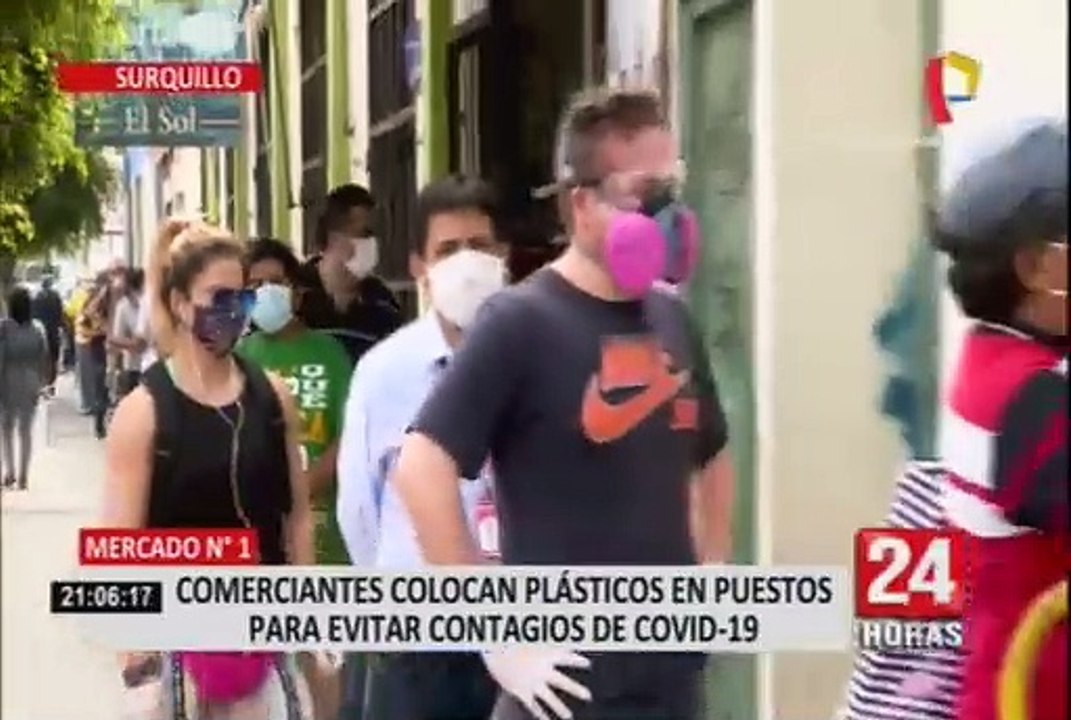 Comerciantes del Mercado N°1 de Surquillo implementaron división entre los stands y clientes