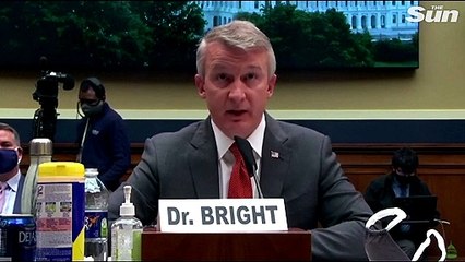 Trump slams whistleblower as ‘angry disgruntled employee’ following Dr Bright’s testimony