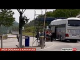 Report TV - Punëtorët sezonale, 3 autobusë me shqiptarë kalojnë në doganën e Kakavijës