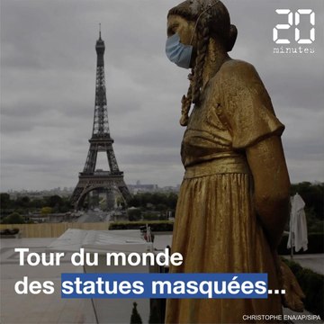Coronavirus : Tour du monde des statues masquées