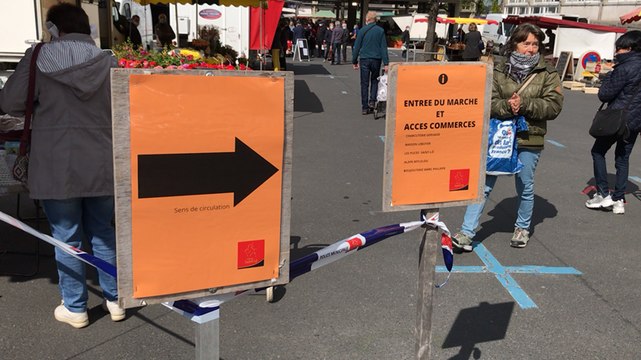 Premier marché après le confinement à Saint-Lô
