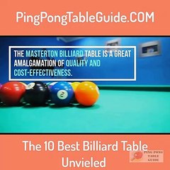 The 10 Best Billiards Tables Unveiled!