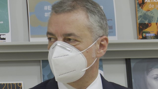 Urkullu pide a los jóvenes no bajar la guardia frente al covid-19