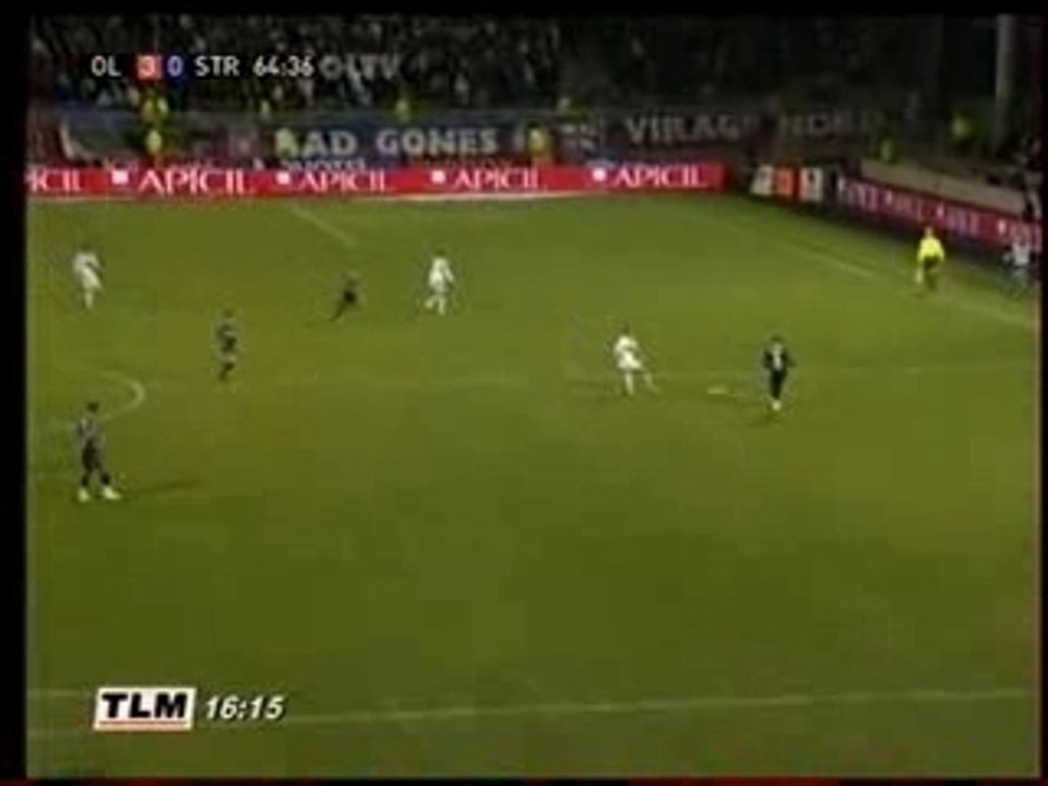 Lyon - Strasbourg , But de Karim benzema