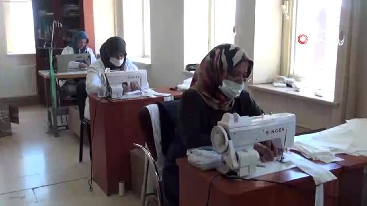 Ahlat Belediyesinden korona virüsle mücadeleye 10 bin maske