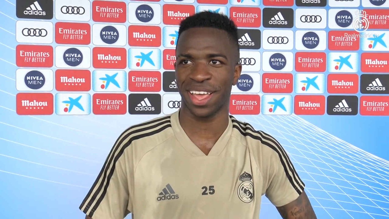 Vinicius: "Entrenar así es difícil, se parece un poco a cuando estás volviendo de una lesión"