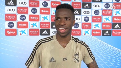 Vinicius: "Entrenar así es difícil, se parece un poco a cuando estás volviendo de una lesión"
