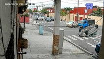 Triple choque en el sur de Guayaquil