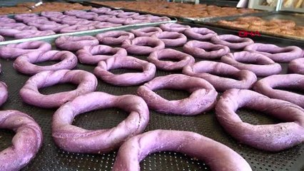 EDİRNE Mor ekmekten sonra, ilk kez mor simit üretildi