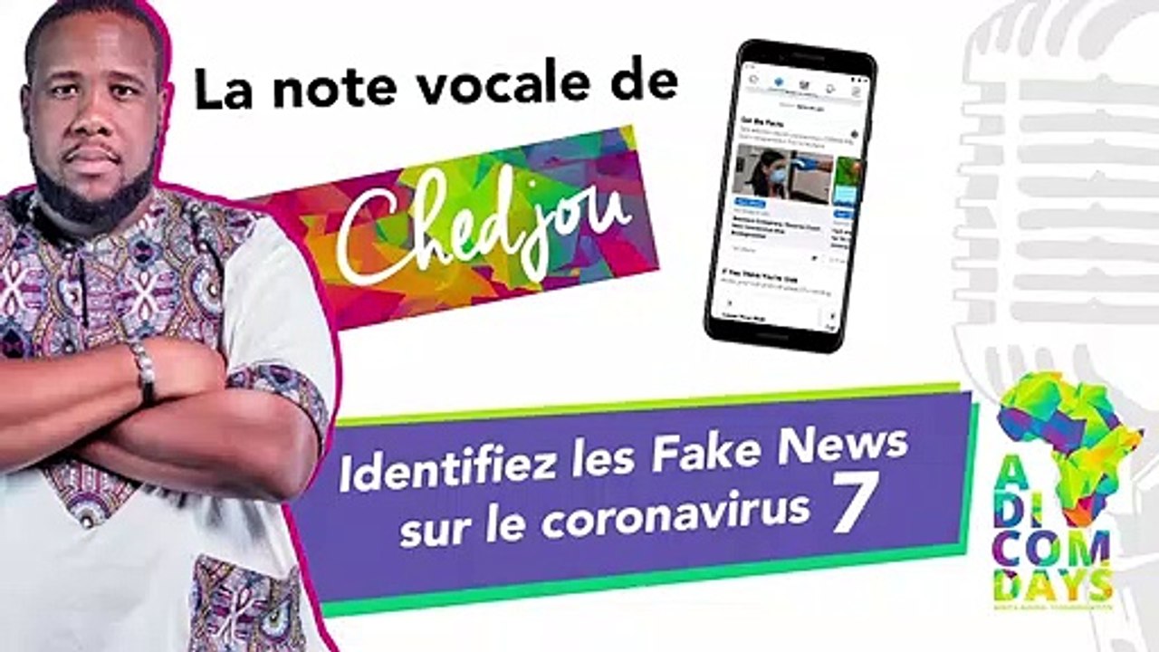 La note vocale de Chedjou #7 : Identifiez les Fake News sur le coronavirus