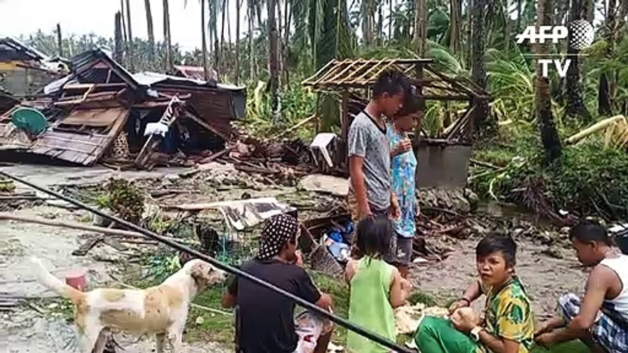 Taifun "vongfong" mit voller wucht auf die philippinen getroffen
