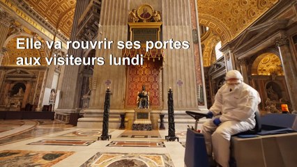 La basilique Saint-Pierre de Rome désinfectée avant sa réouverture