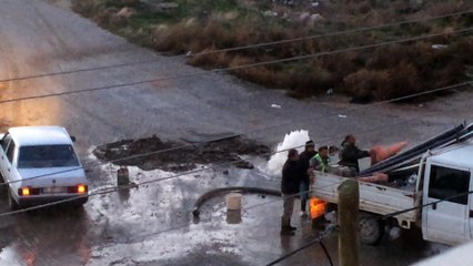 they barely took control of the exploding water pipe