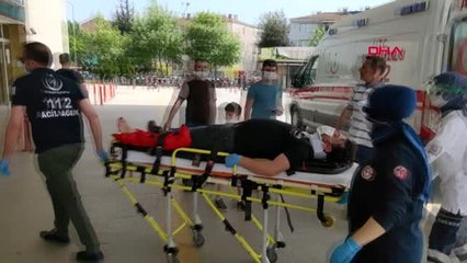 BURSA Dün satın aldığı motosikletiyle kaza yaptı, bacağı kırıldı