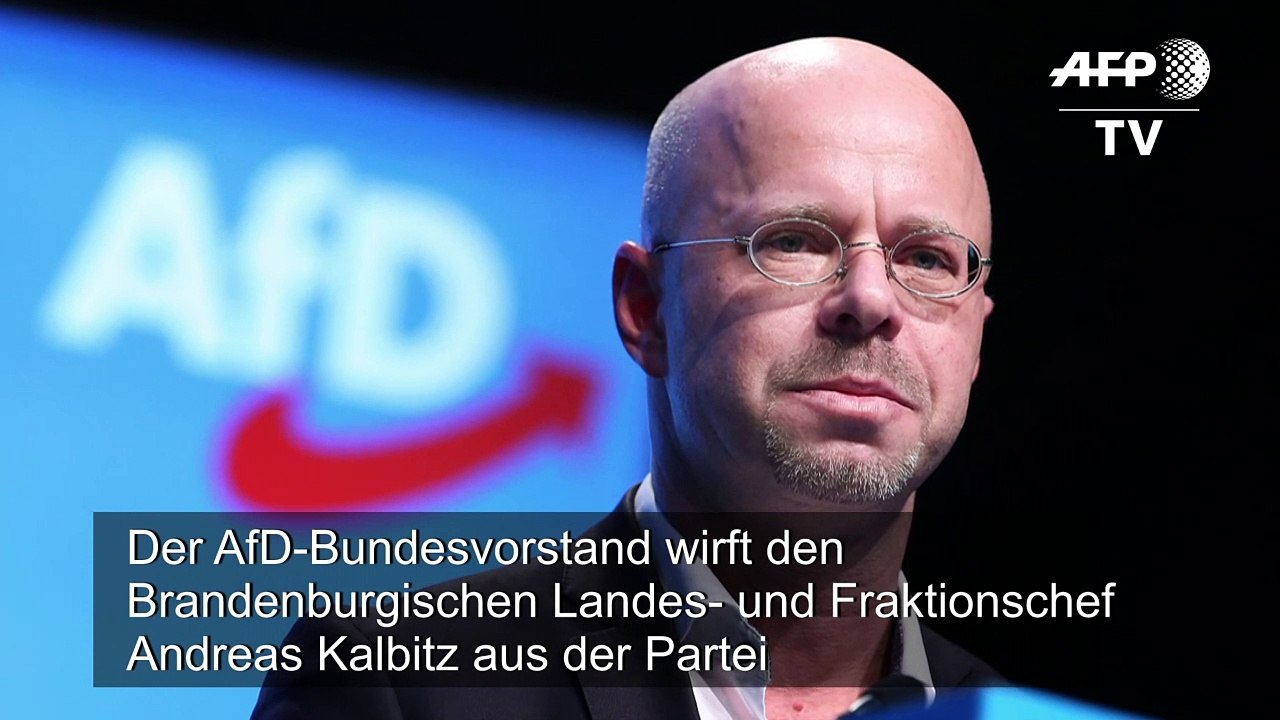 AfD-Vorstand wirft Brandenburger Landeschef Kalbitz aus der Partei